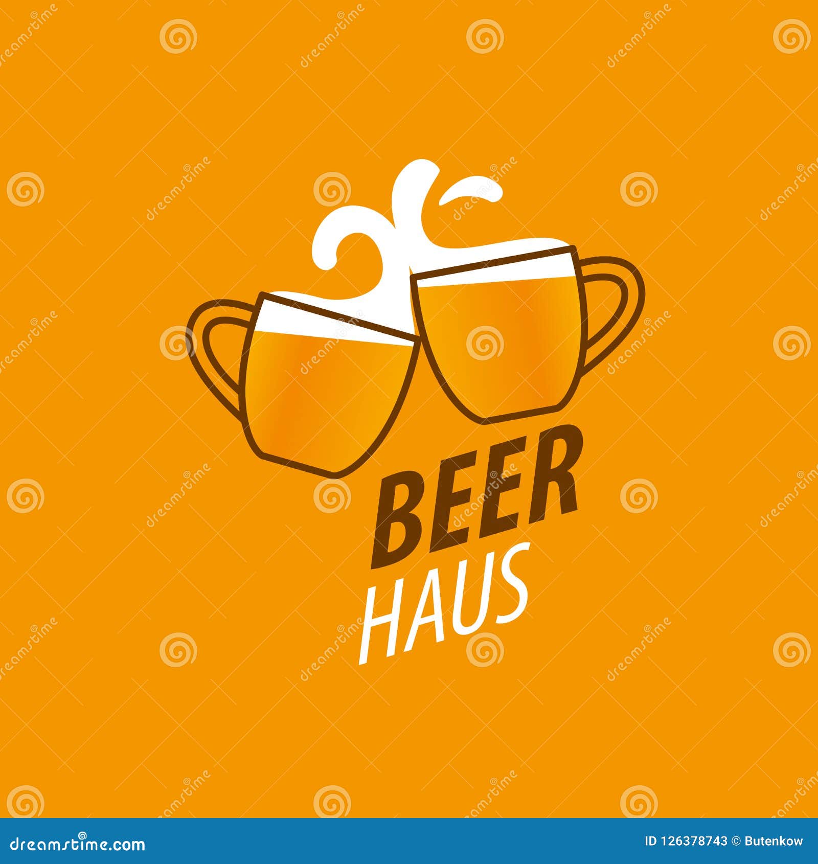 Vector Beer Logo Stock Vector Illustration Of Artisanal 126378743