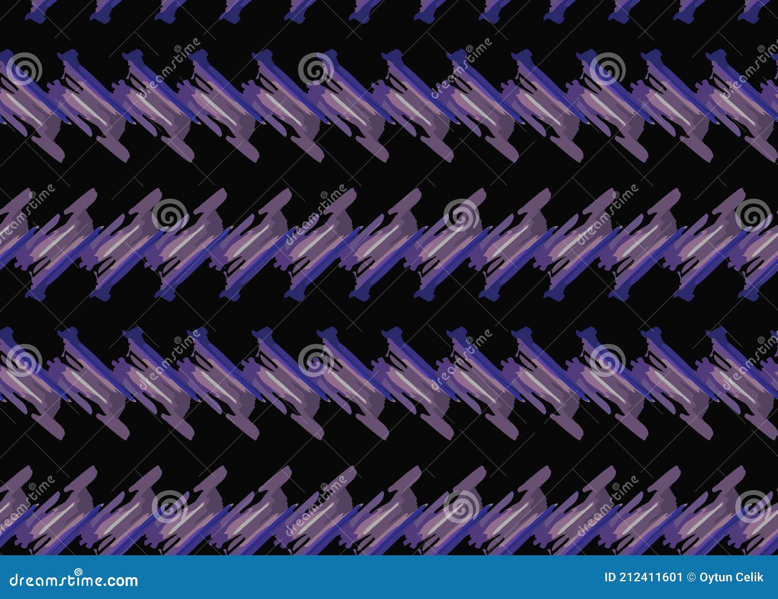Vector Texture Background, Seamless Pattern. Hand Drawn, Black, Purple ...