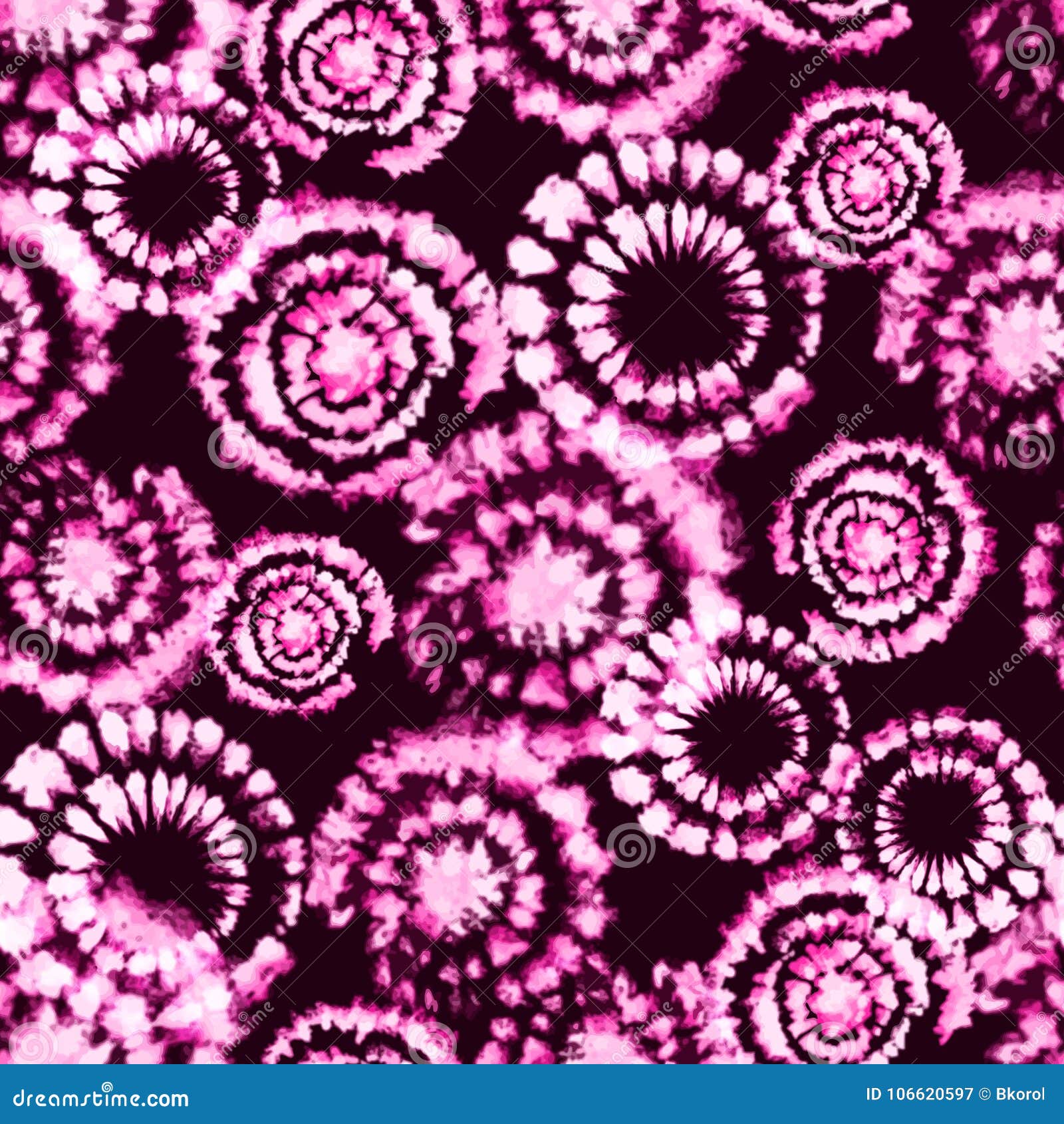  tie dye shibori print. seamless hand drawn pattern.