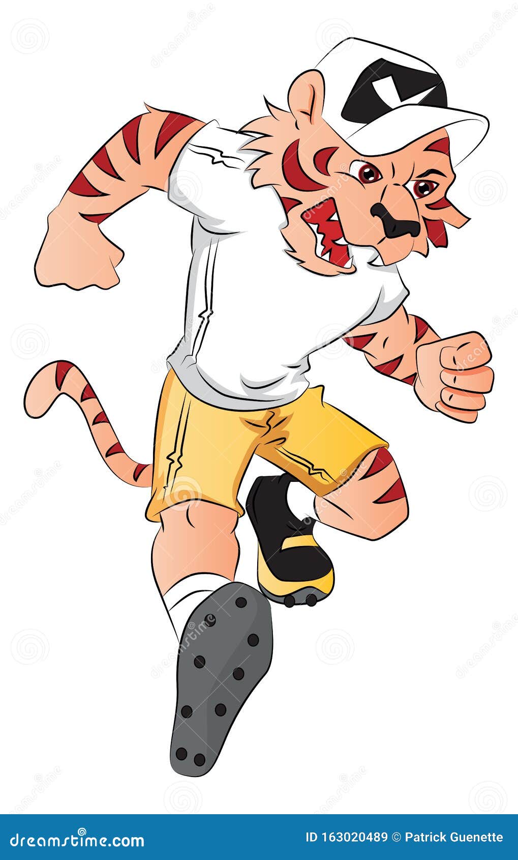 Vector of tiger mascot stock vector. Illustration of wild - 163020489