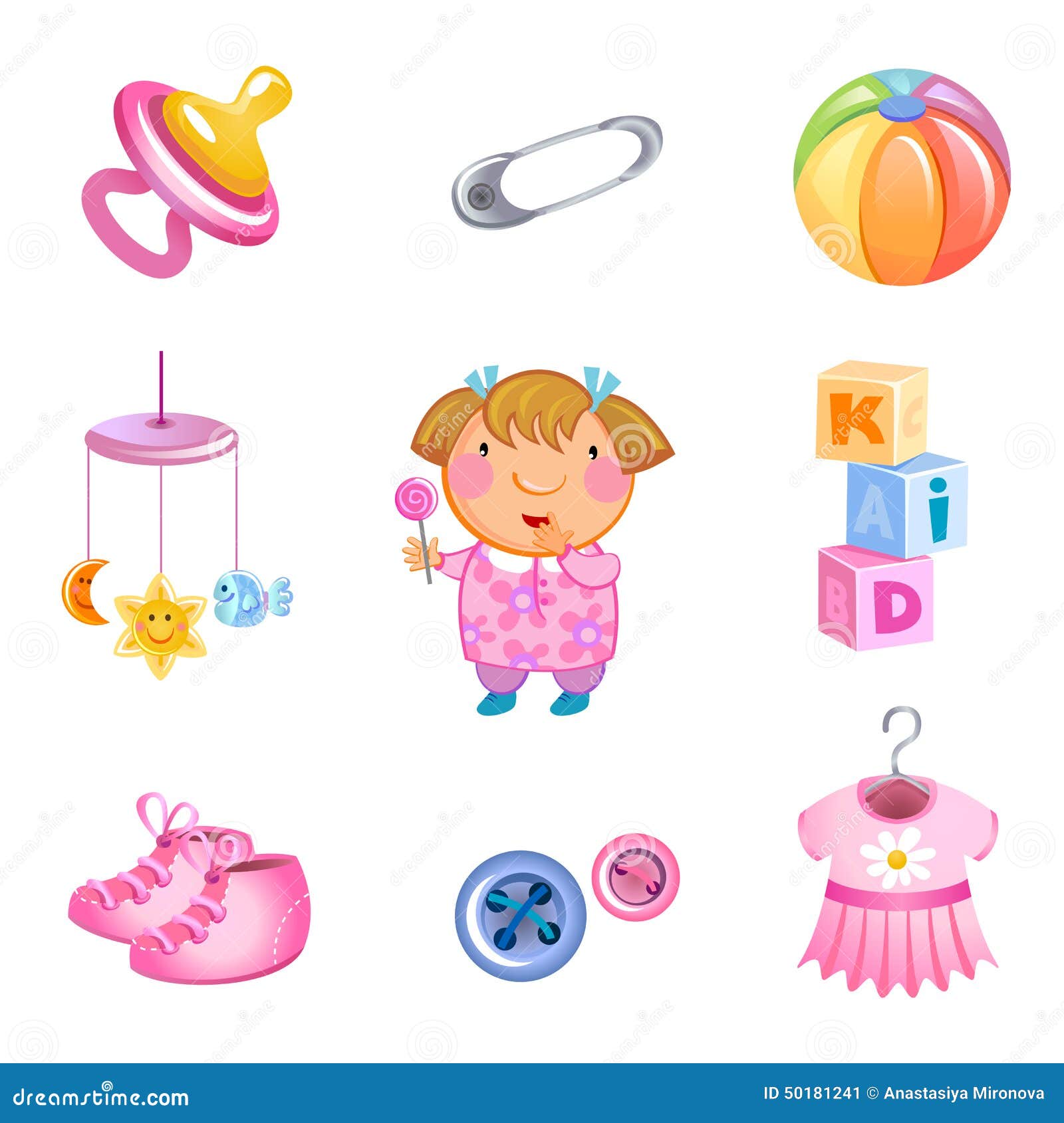 Vector Toys and Accessories Stock Vector Illustration of doll, bear