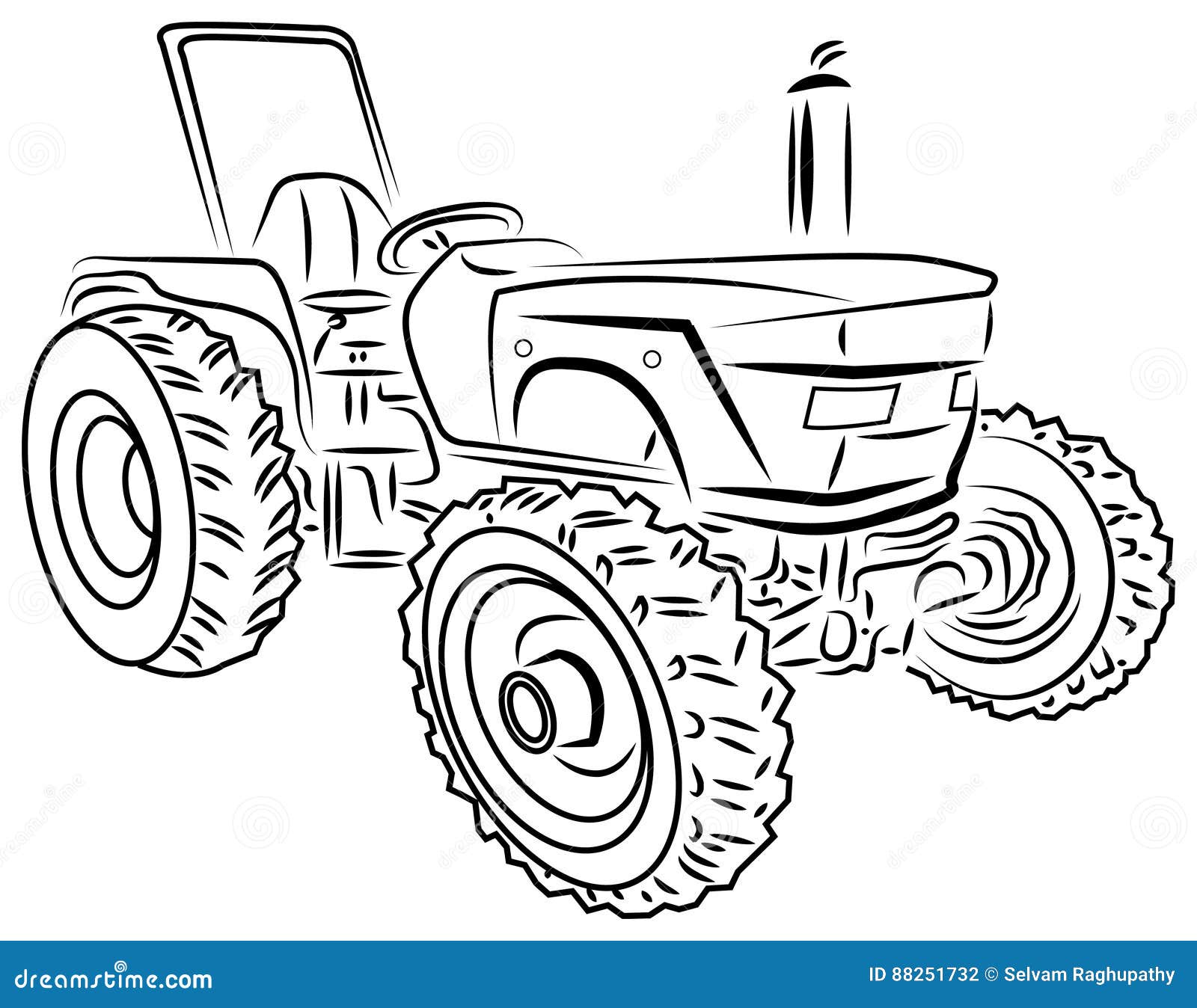 Free Vector, Tractor