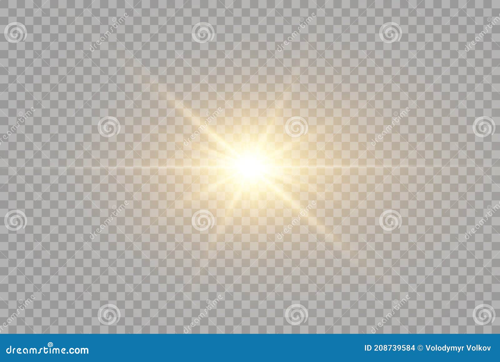  transparent sunlight special lens flare light effect. png