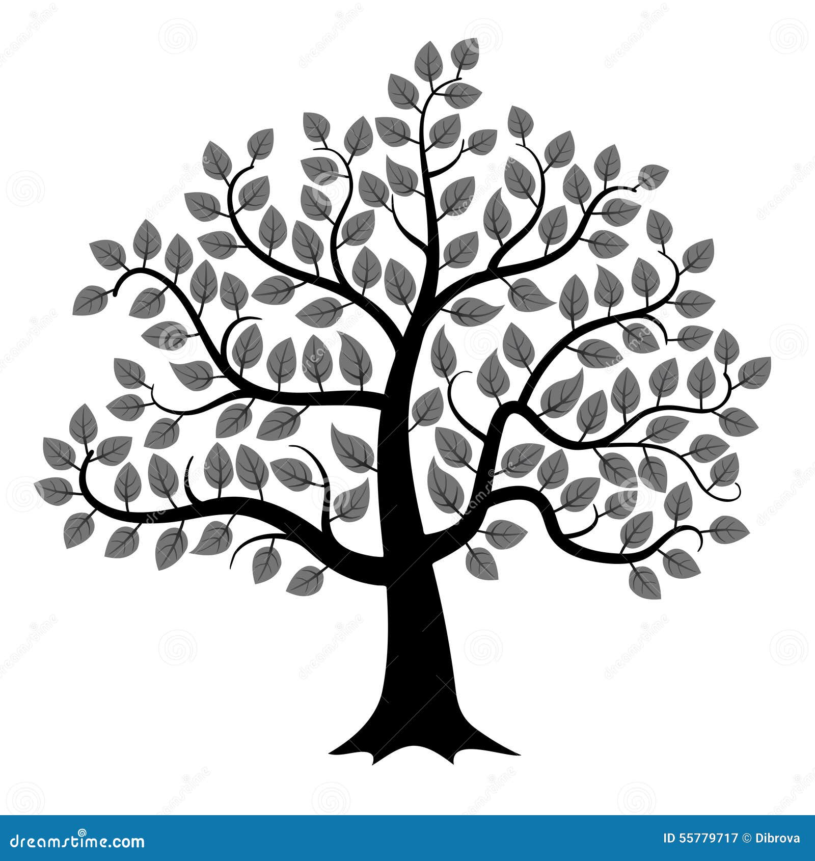 Download Vector Tree Silhouette Stock Vector - Image: 55779717