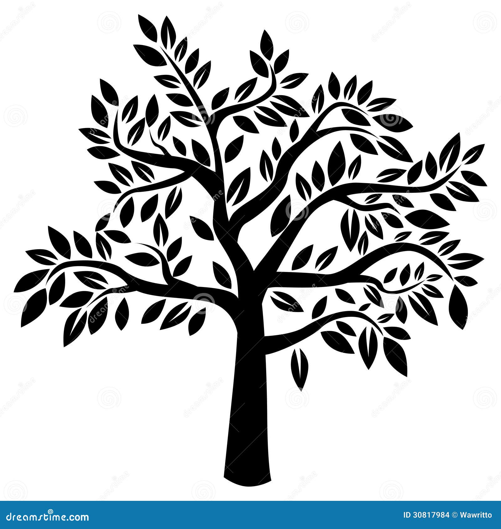 Vector tree stock vector. Illustration of garden, ecology - 30817984