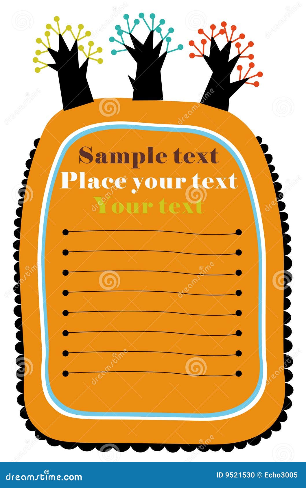 Vector tree text stock illustration. Illustration of forest 9521530