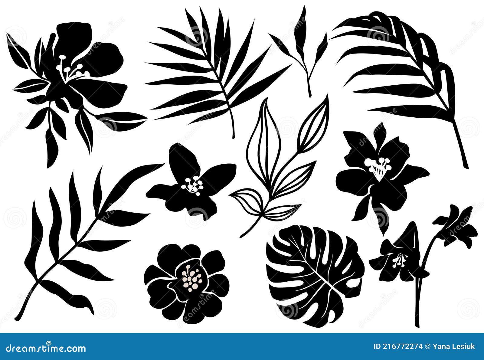 Flower Silhouette Stock Illustrations – 465,993 Flower Silhouette ...