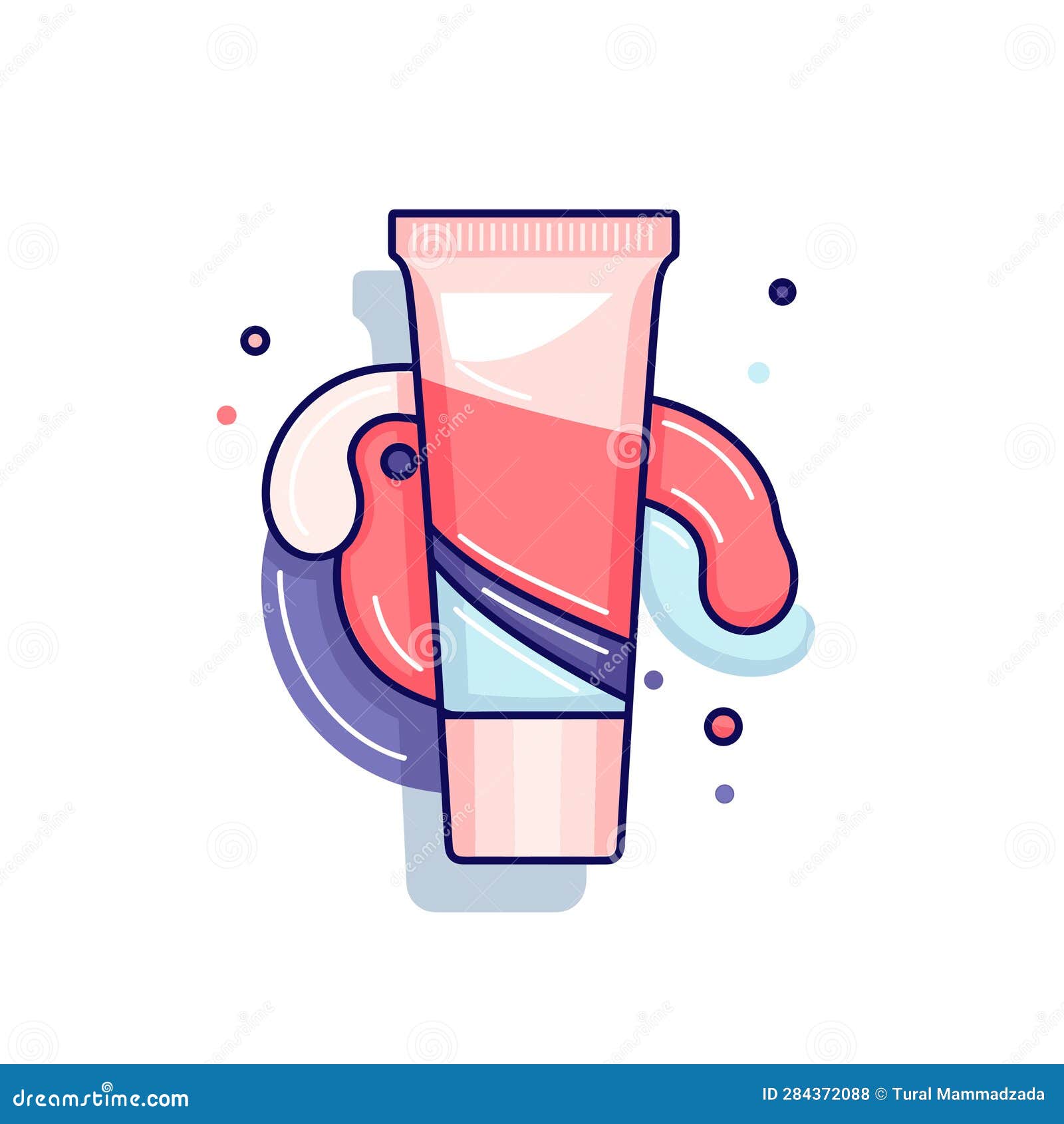 Vector Of A Tube Of Toothpaste On A White Background Stock Illustration Illustration Of Dental