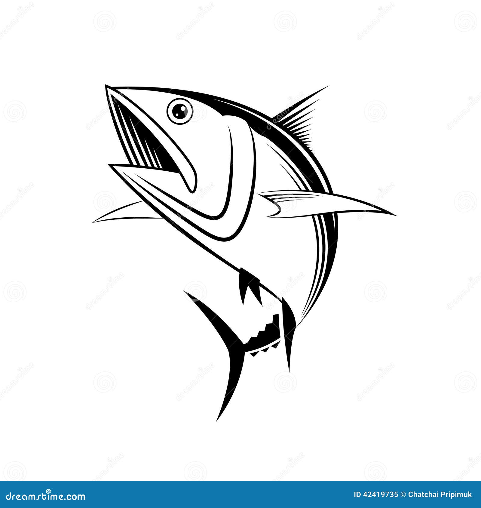 Vector tuna graphic stock vector. Illustration of icon 42419735