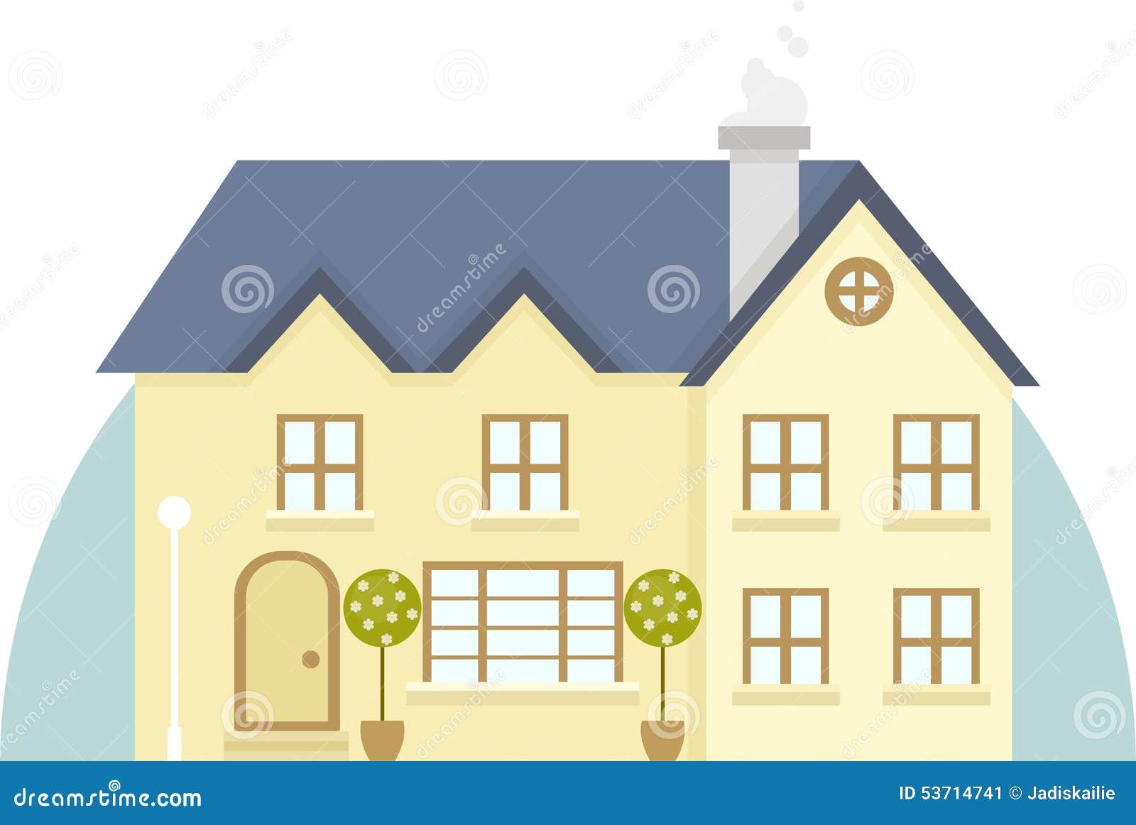 Vector Two Story House Icon Stock Vector - Image: 53714741