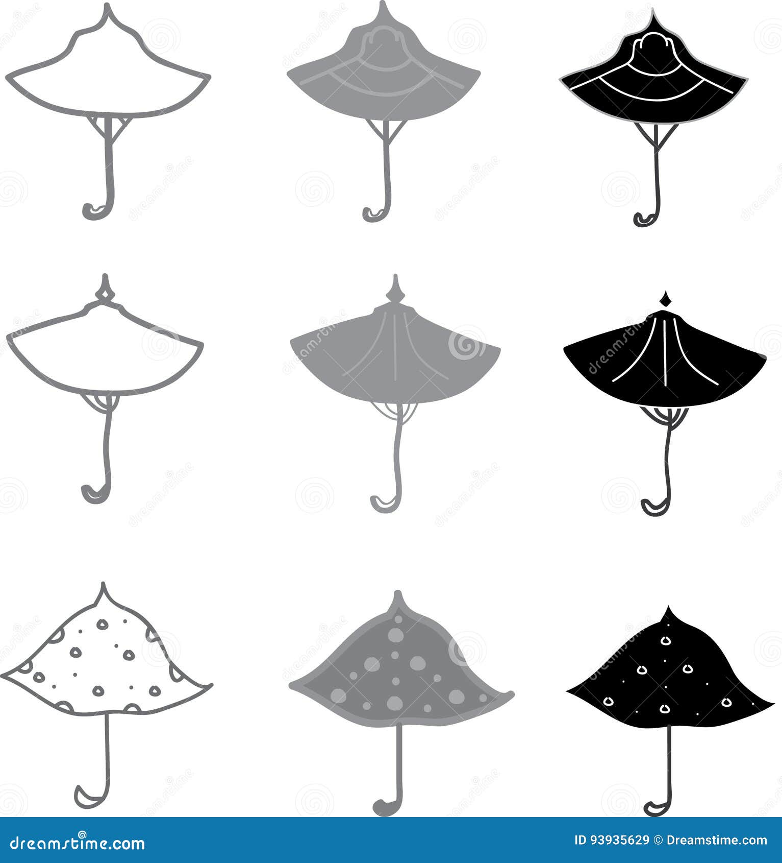Vector of umbrella design stock vector. Illustration of cartoon 93935629