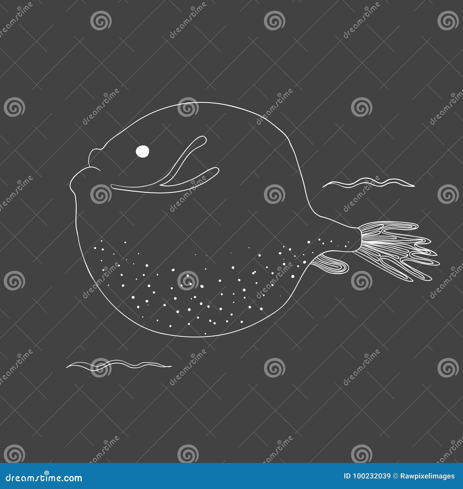 Vector of Underwater Creatures Fish Stock Vector - Illustration of