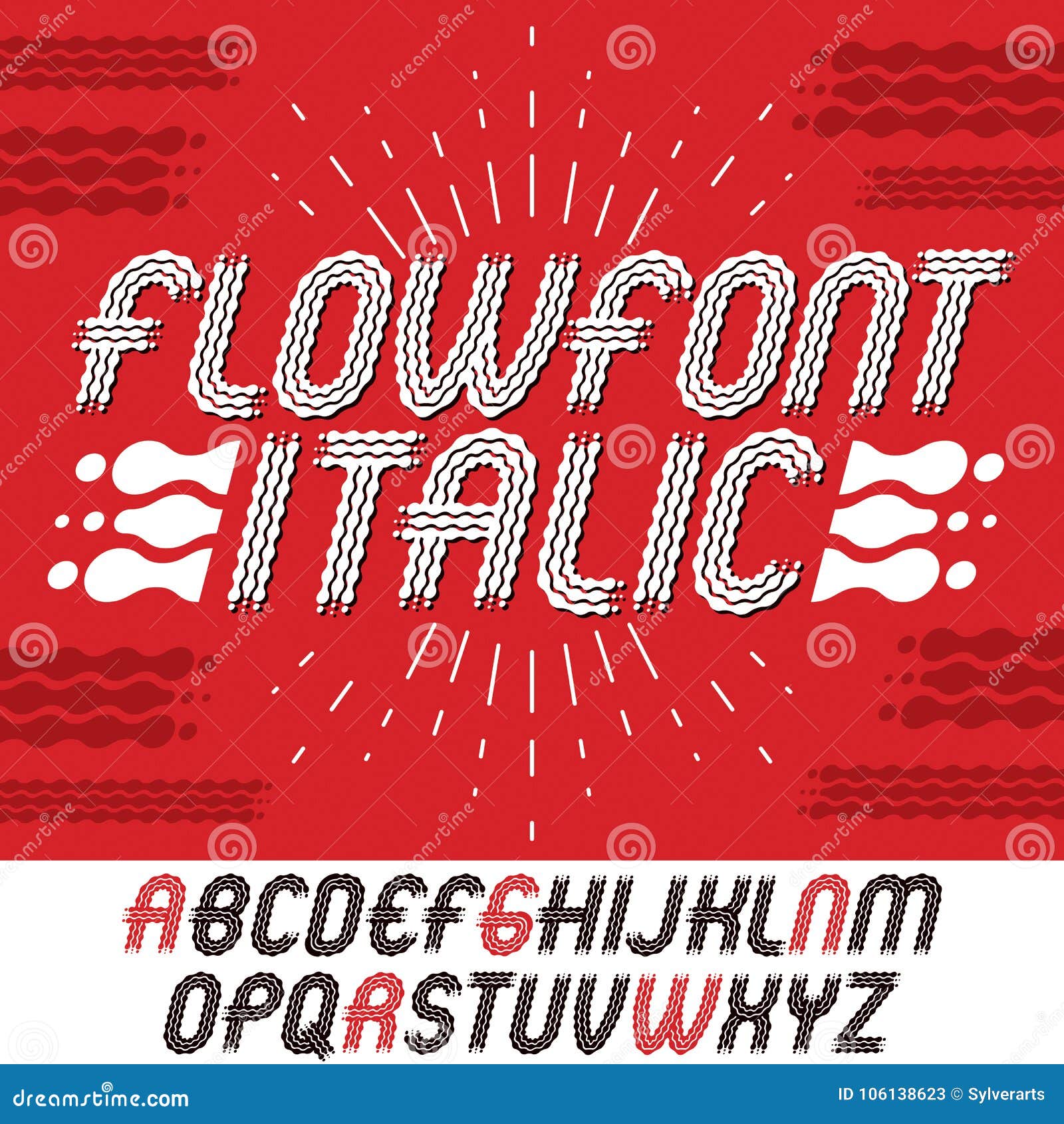 Vector Upper Case Modern Pop Alphabet Letters Set. Rounded Bold Stock