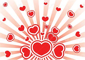Vector Valentine Card Stock Vector Illustration Of Modern 1668580
