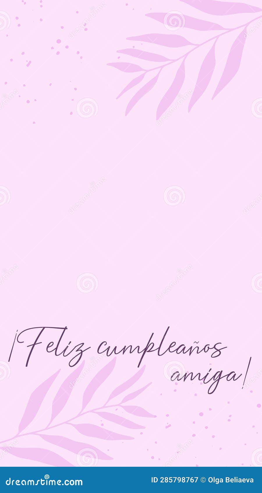  vertical template happy birthday friend in spanish language