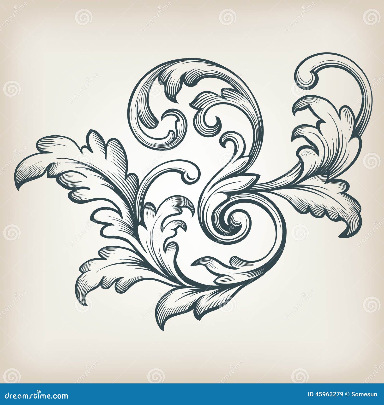 Artwork Acanthus Tattoo Design Clothing Stock Vector Royalty Free  1271180206  Shutterstock