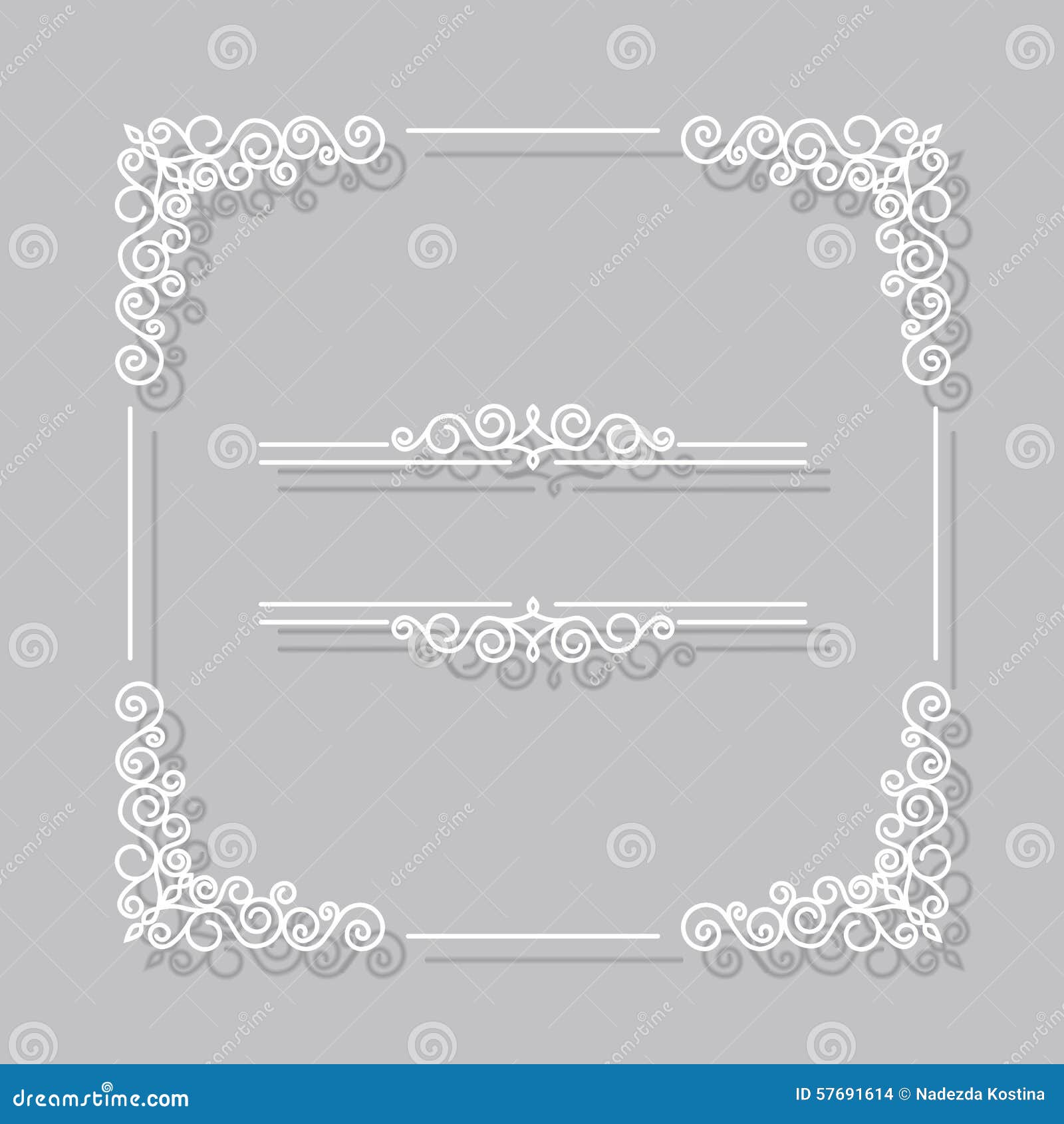 Download Vector Vintage Border White Frame Stock Vector ...