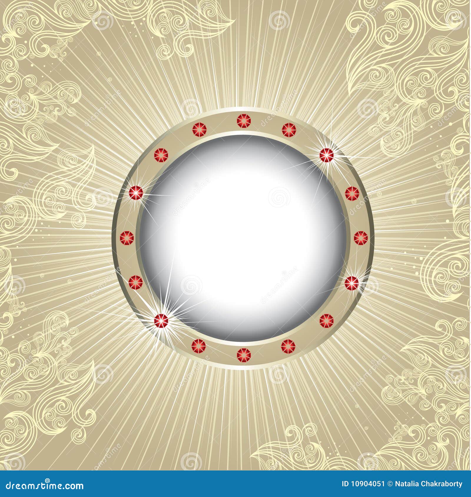 Vector vintage jewel frame stock vector. Illustration of frame 10904051