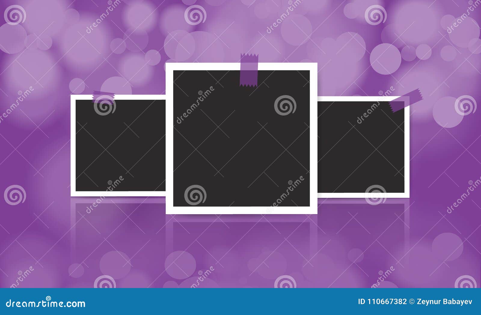 Download Vector Vintage Photo Frame With Adhesive Tape On Blur ...