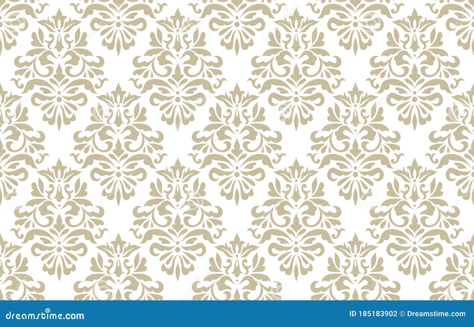 Vector Vintage Seamless Floral Damask Pattern for Wedding Invitation or  Vintage Abstract Background. Stock Vector - Illustration of organic, decor:  185183902