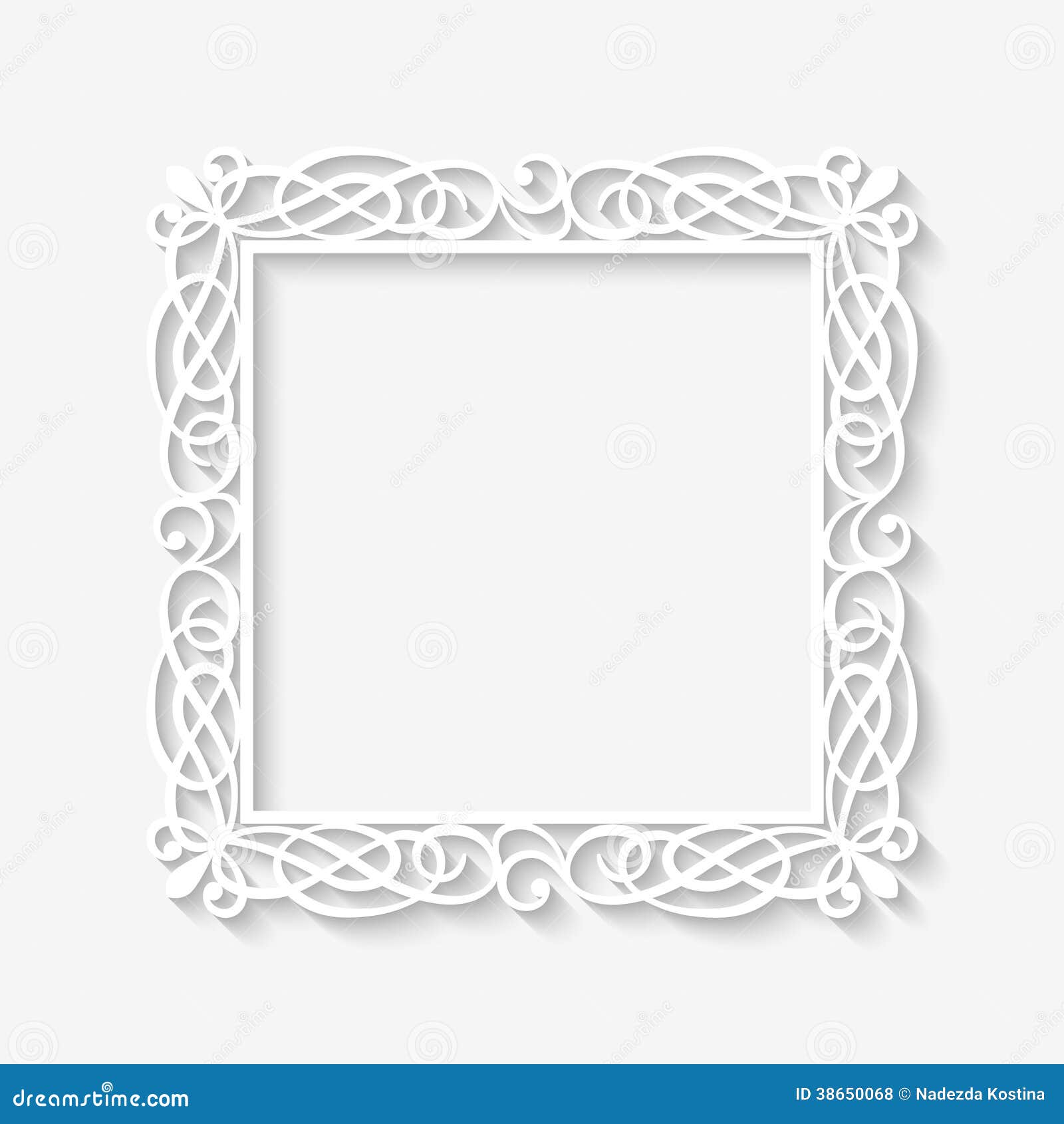 Vector Vintage White Frame Background Stock Vector - Illustration of  abstract, ancient: 38650068