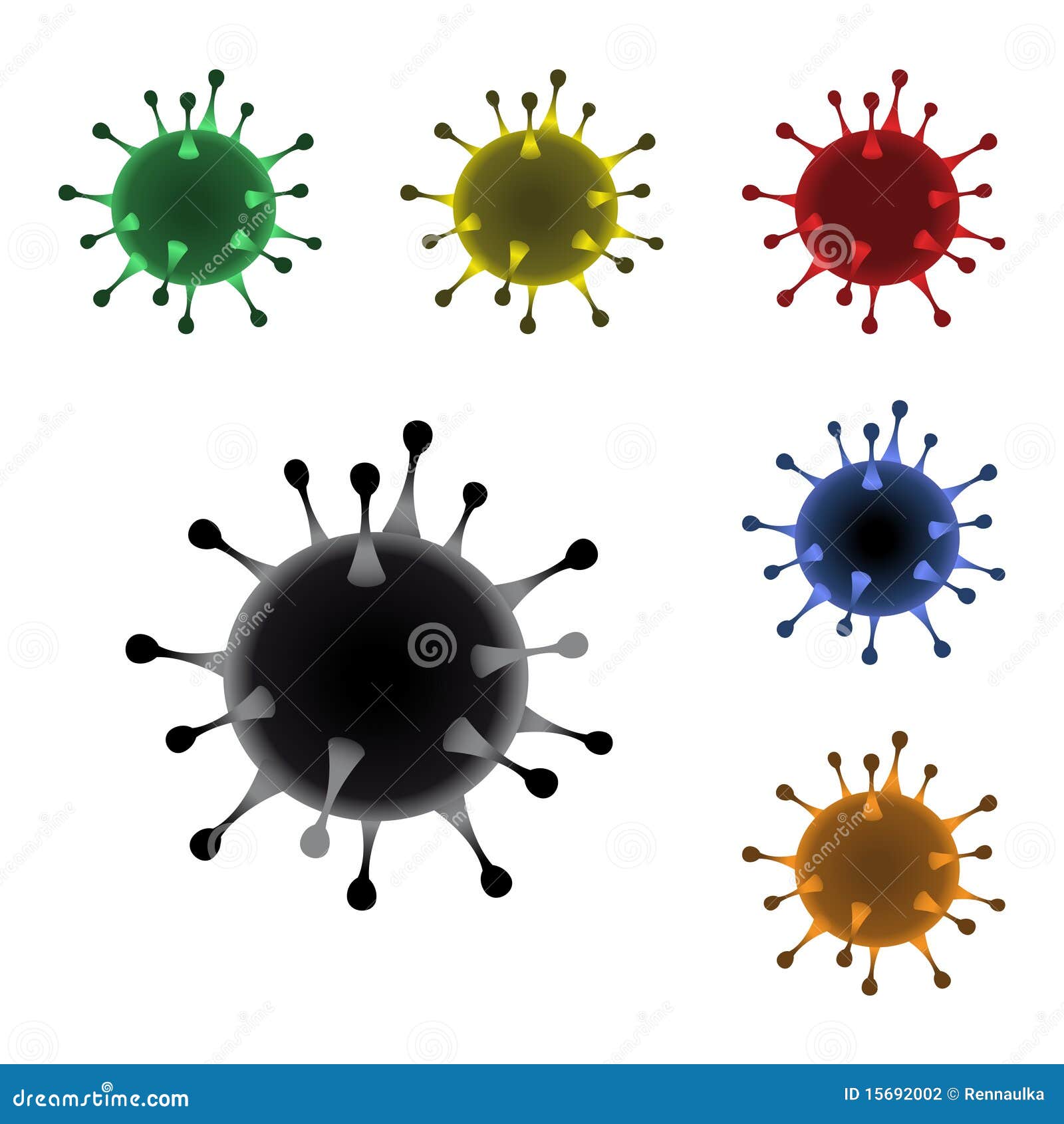 Download Vector virus stock vector. Illustration of render, clone - 15692002