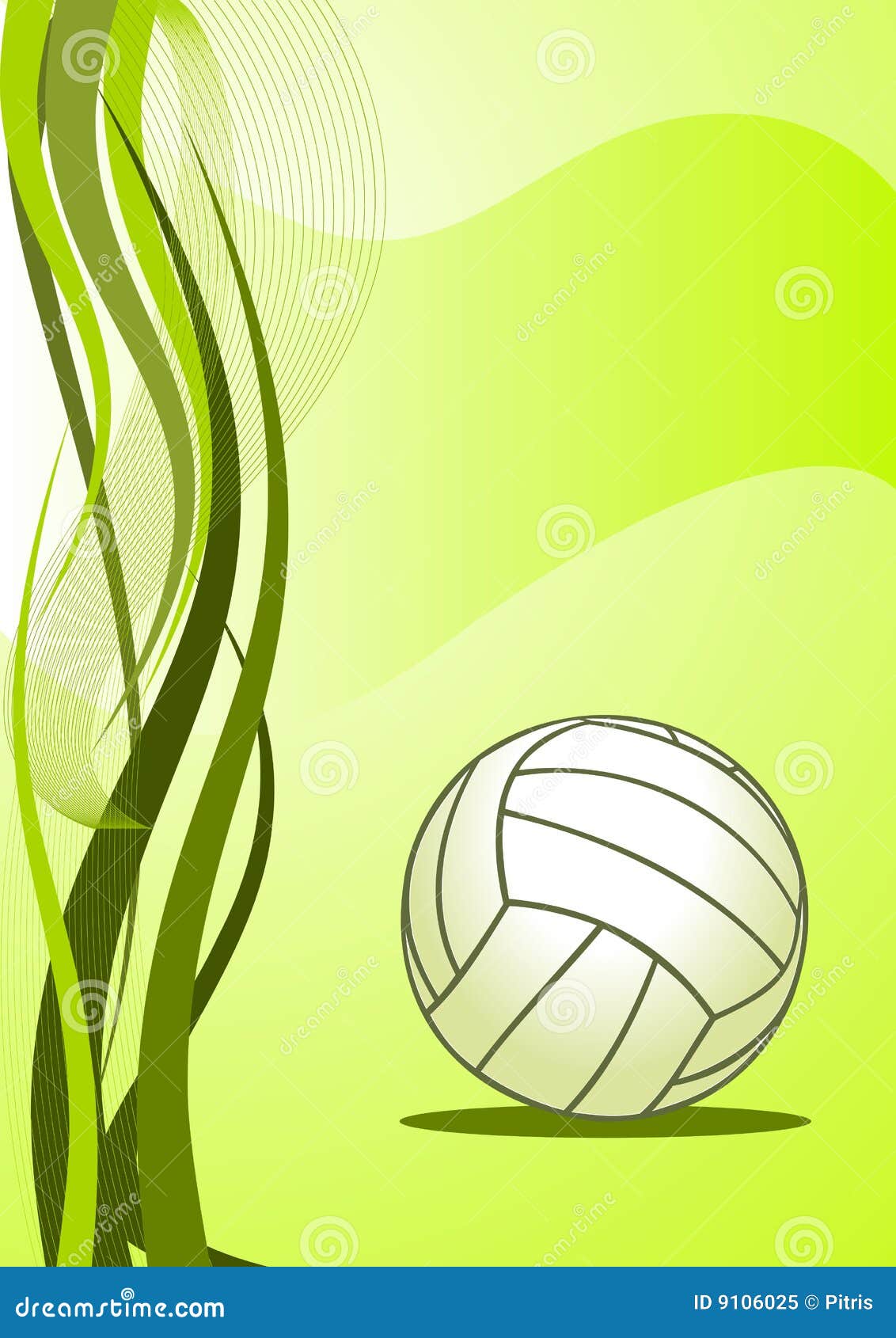 Vector Volleyball Background Royalty Free Stock Photo - Image: 9106025