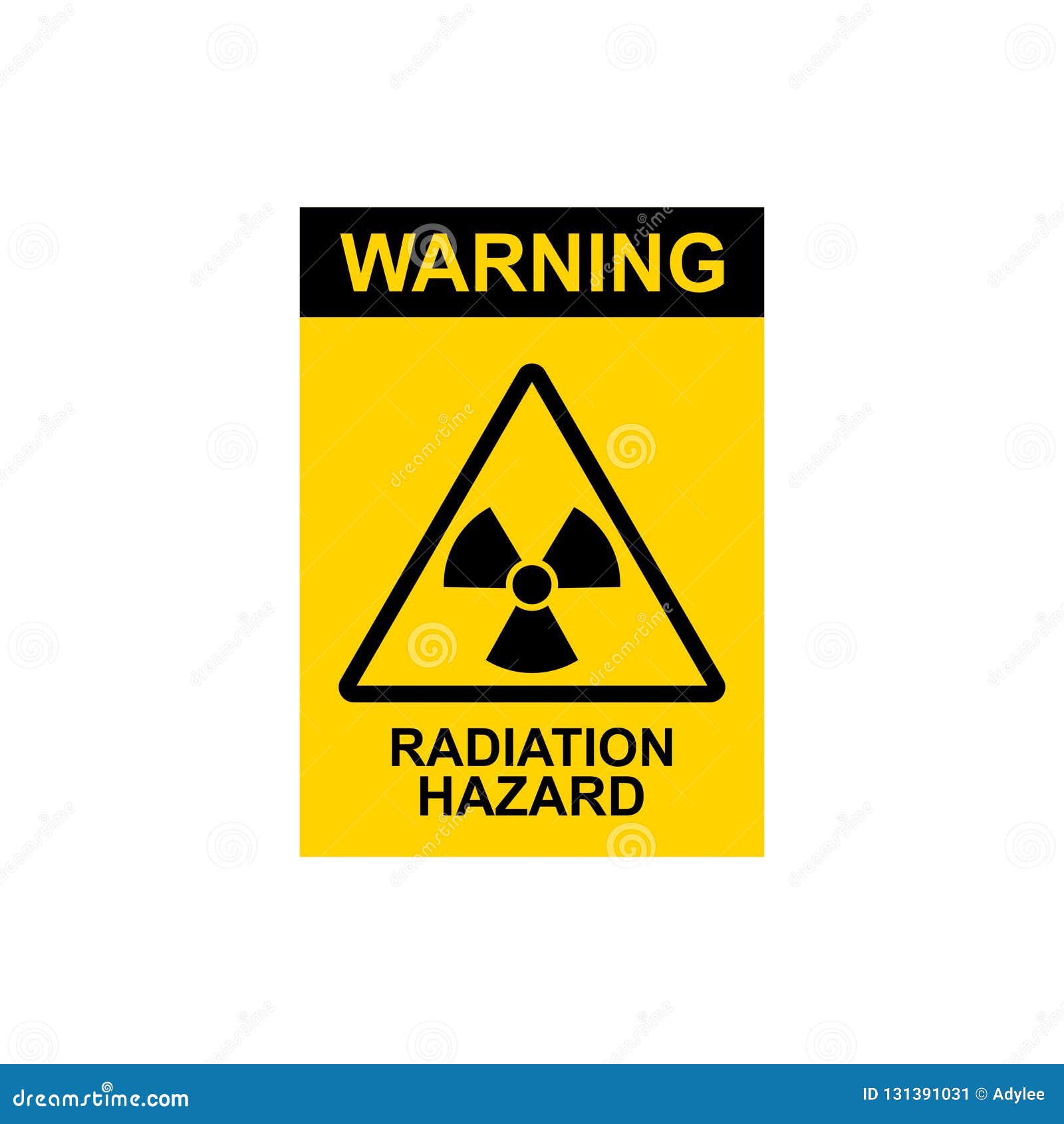 Vector Warning Radiation Hazard Sign 1 Stock Image - Illustration of ...