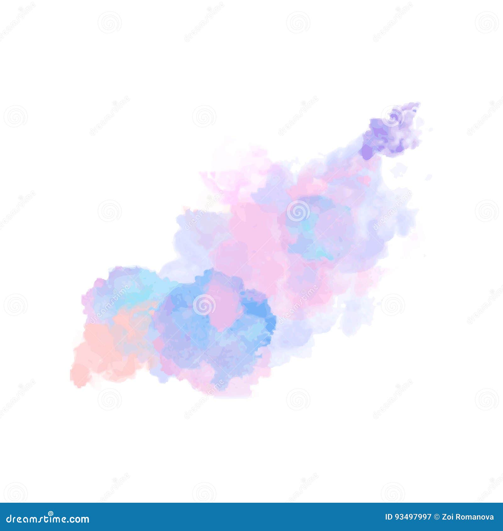  watercolor splash texture background . hand-drawn blob, spot. watercolor effects. blue winter seasonal colors abstr