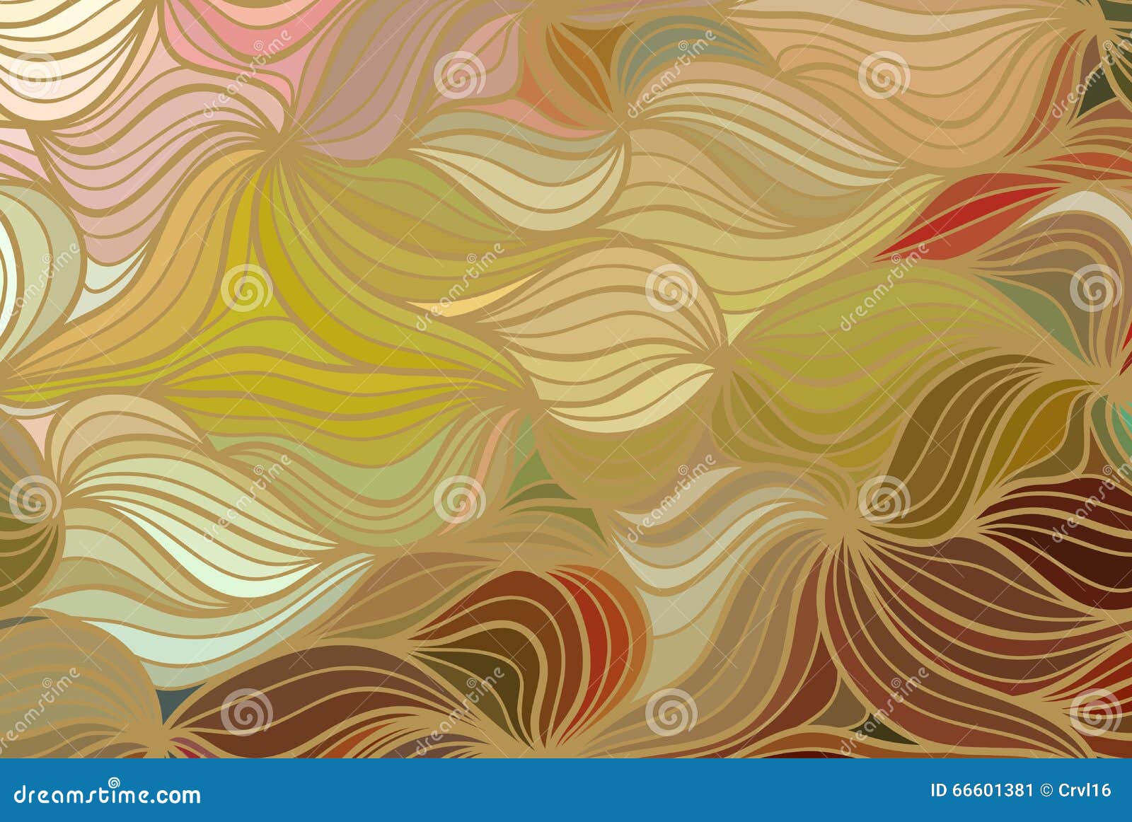 Abstract vector wave background of doodle hand drawn lines