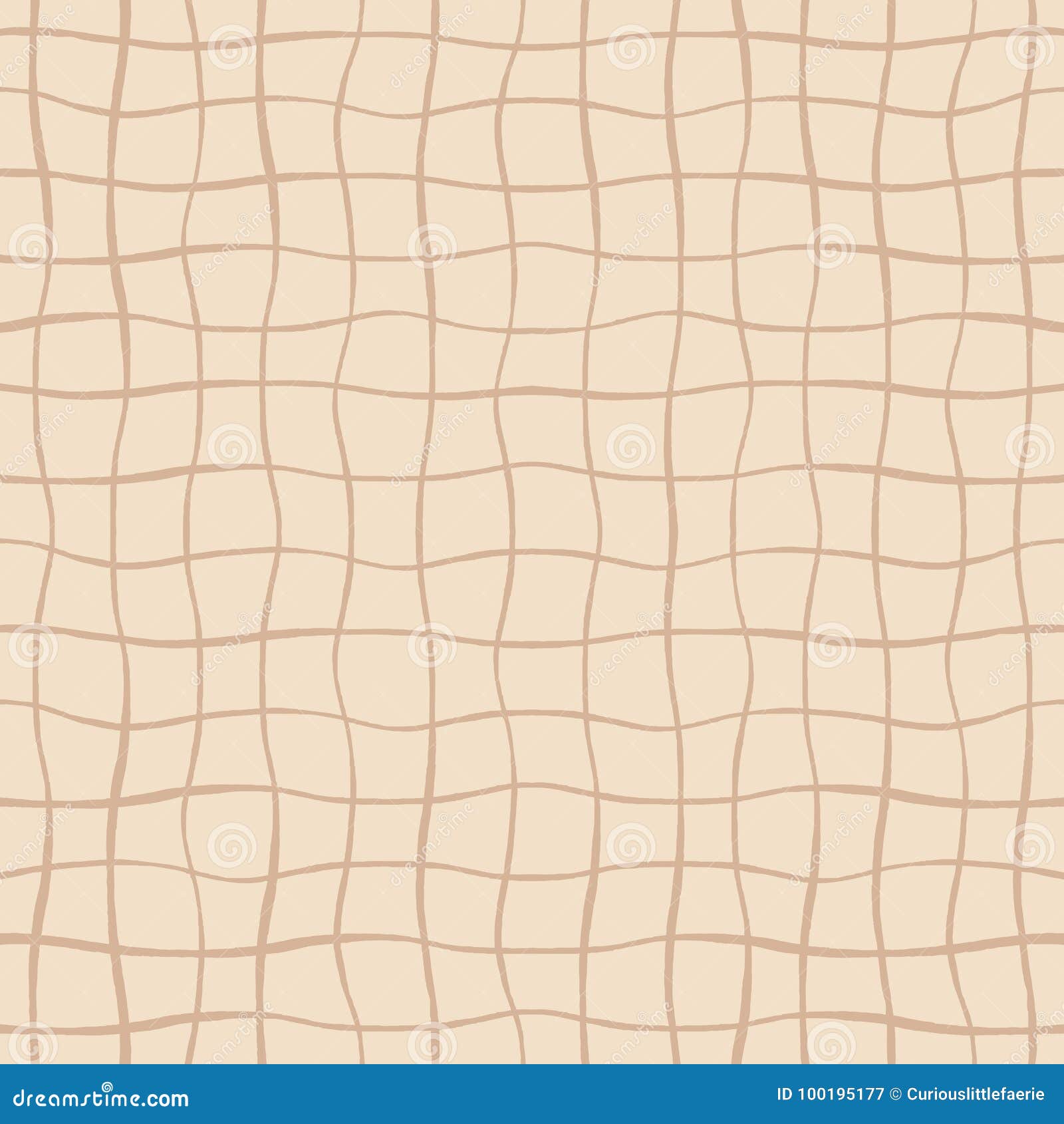  wavy vertical strokes criss cross seamless pattern on the beige background