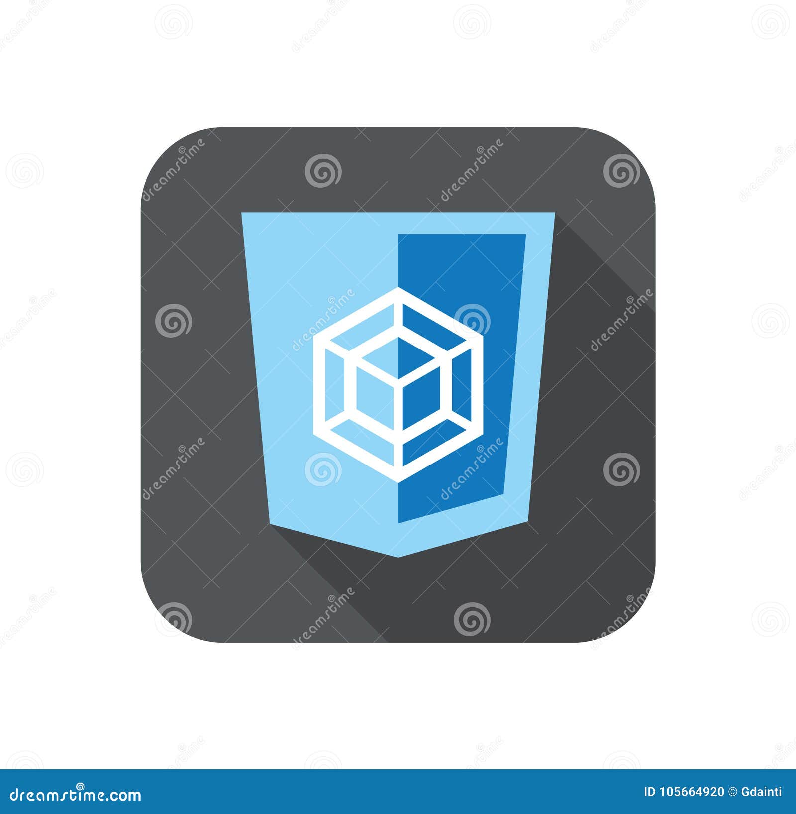  web development blue shield sign