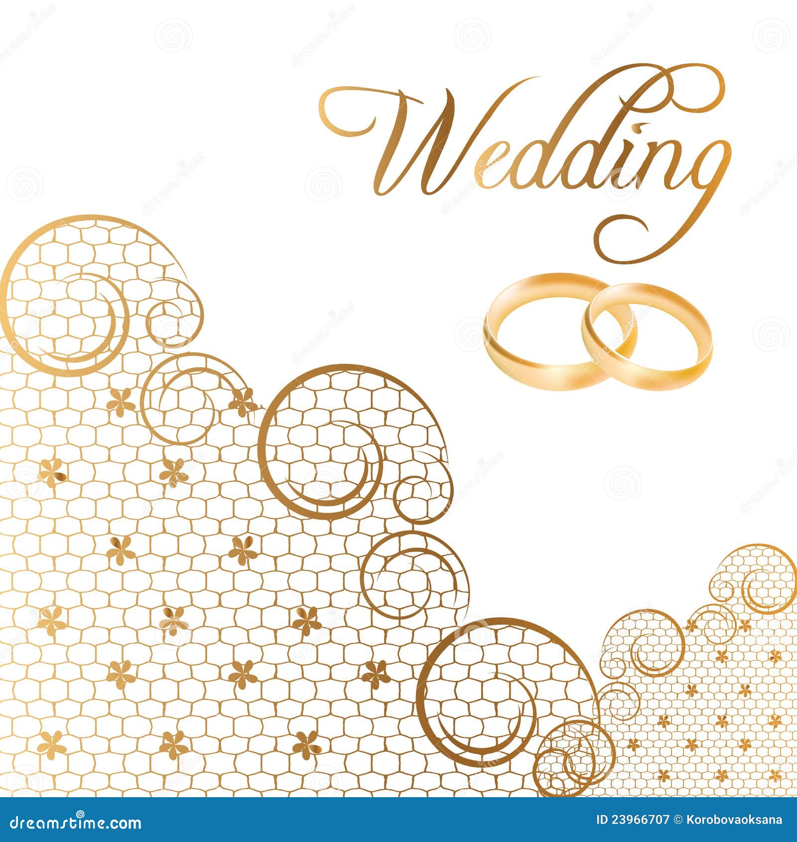 Vector Wedding Cards stock vector. Illustration of pattern - 23966707