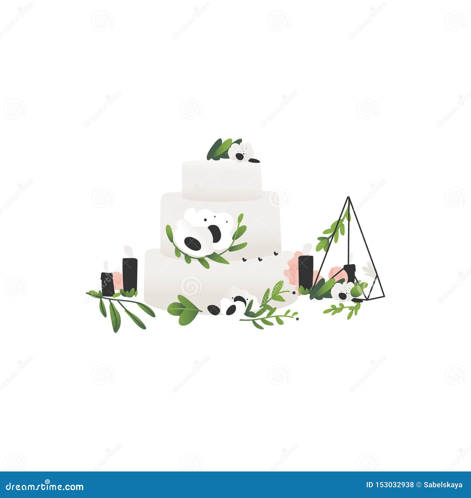 Download Vector Wedding Ceremony Flat Symbols Icon Set Stock Vector - Illustration of food, invitation ...