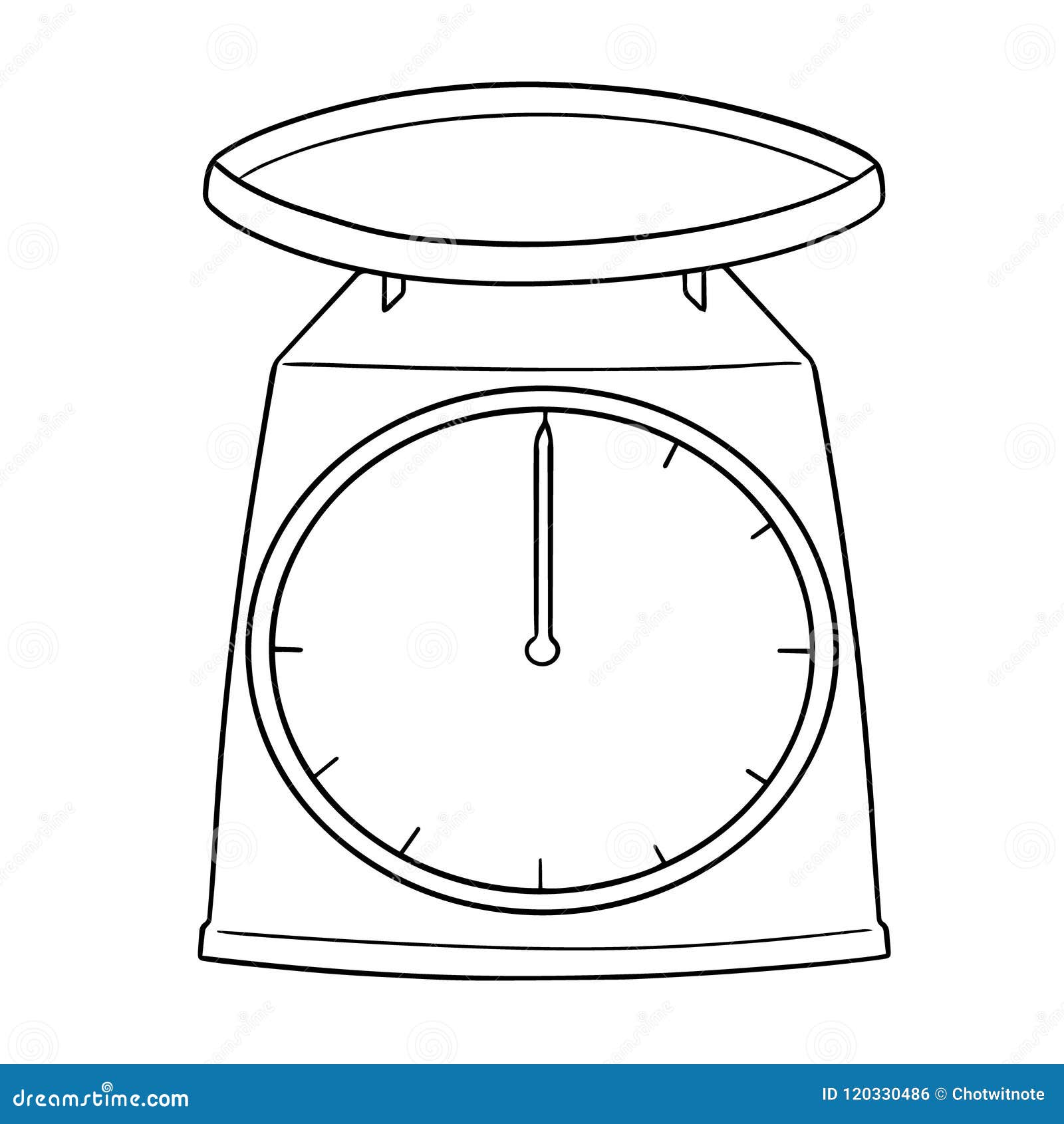 Vector of weighing machine stock vector. Illustration of packaging