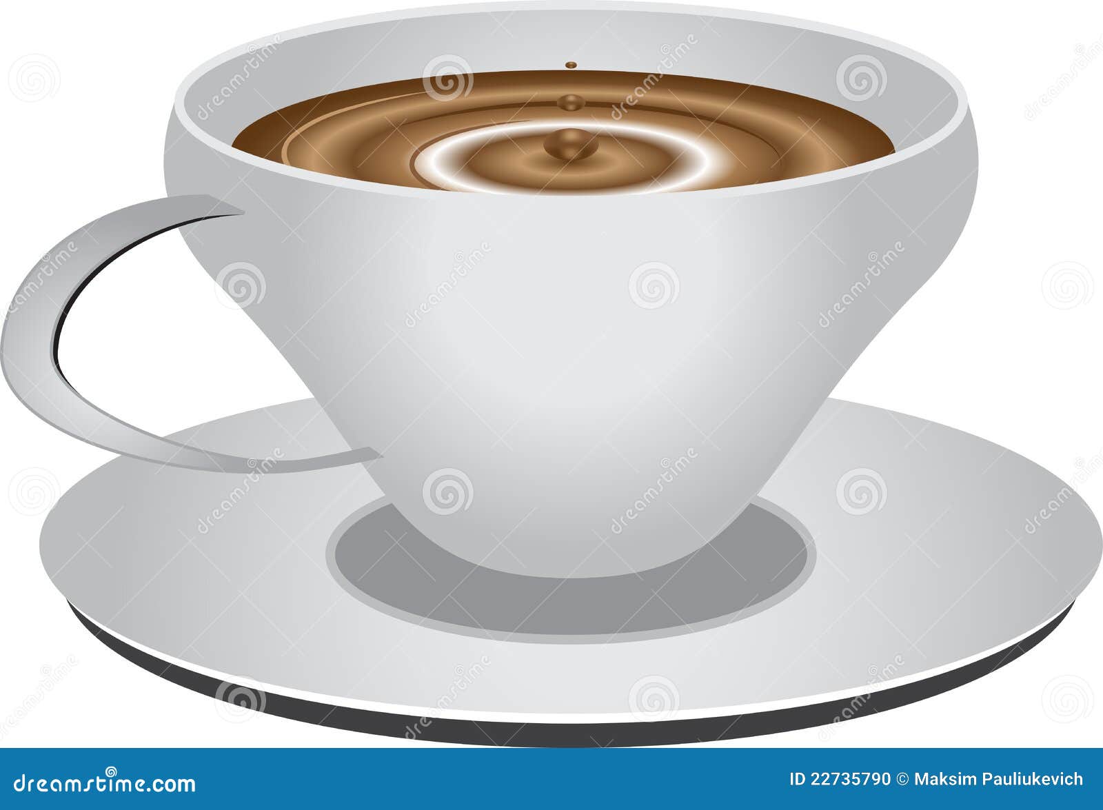 Vector white Mug stock vector. Illustration of bowl, milk - 22735790