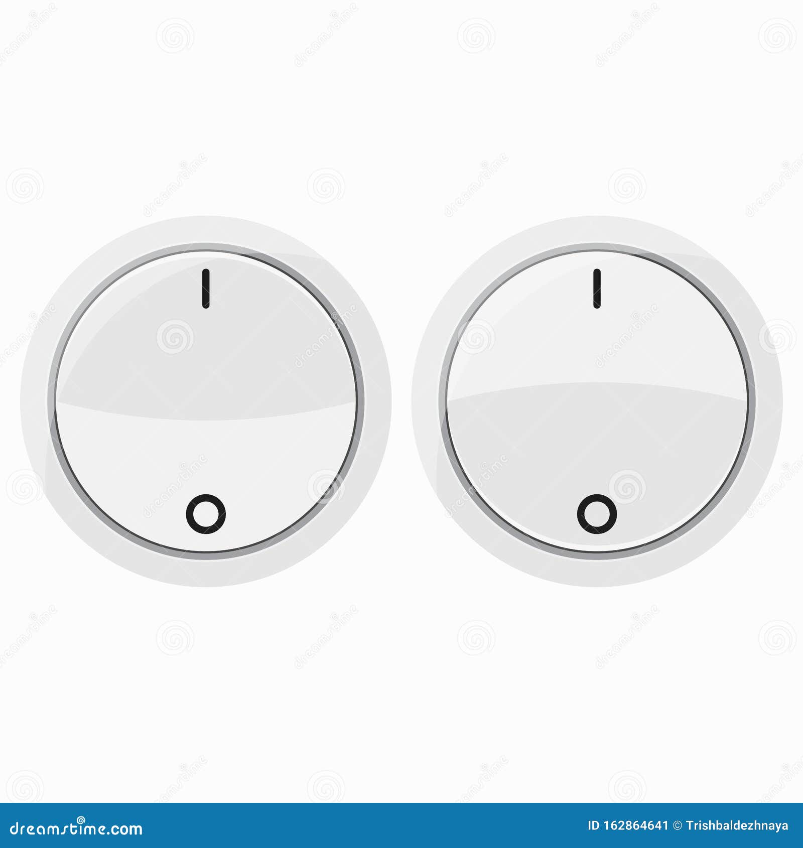 Free Vector  White round button set