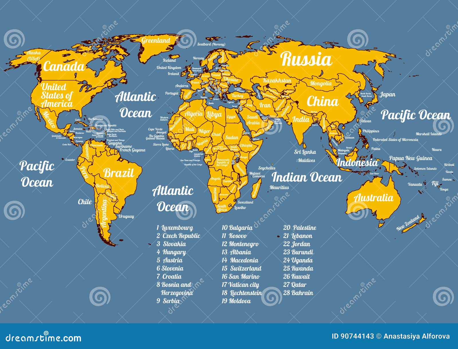 world political map countries