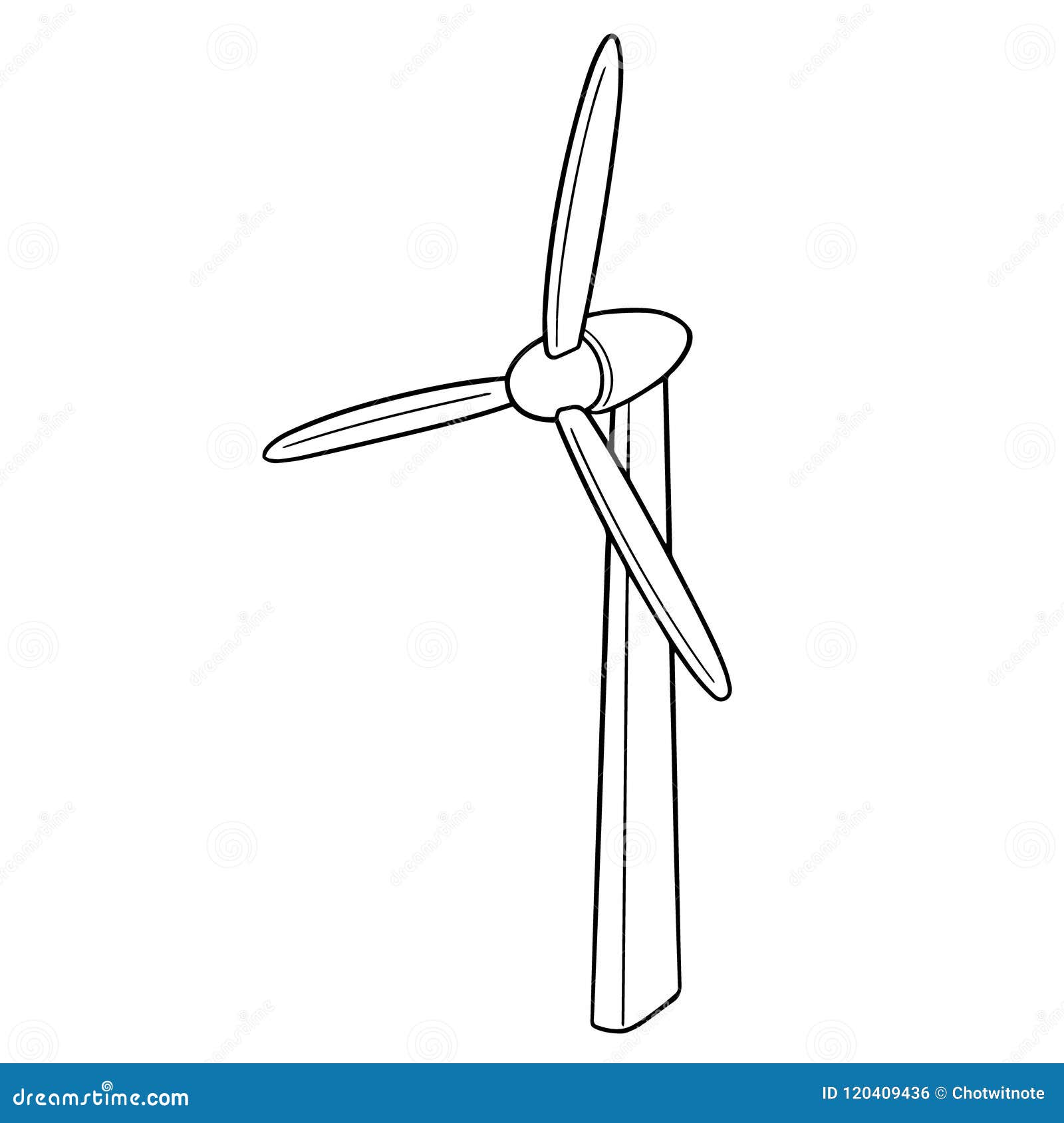 Vector of wind turbine stock vector. Illustration of decoration - 120409436