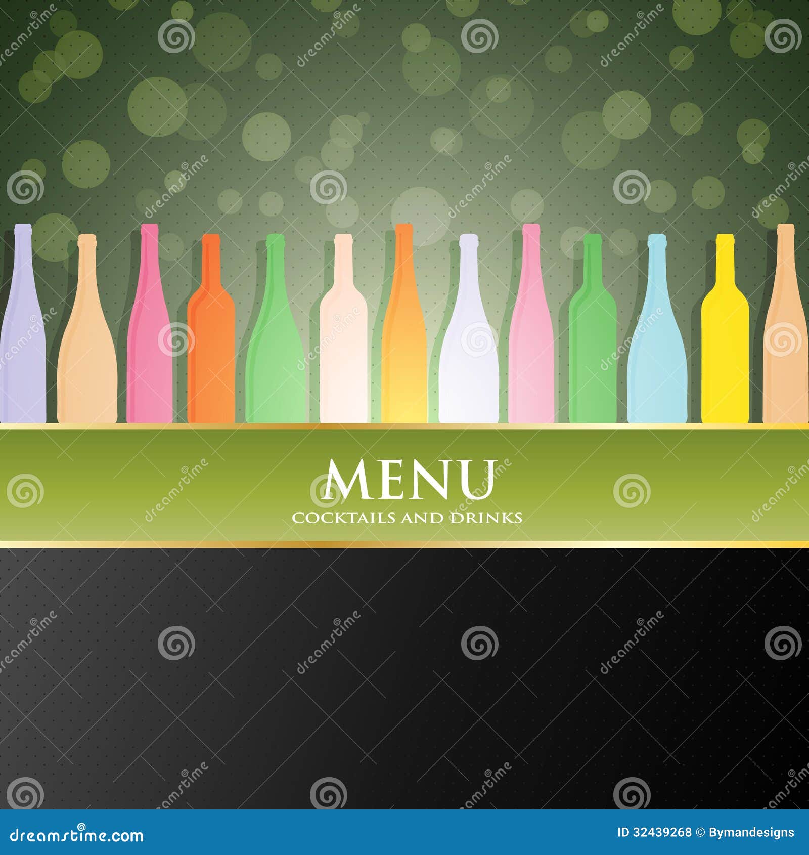 Vector Wine List Menu Cover Stock Vector Illustration of banner
