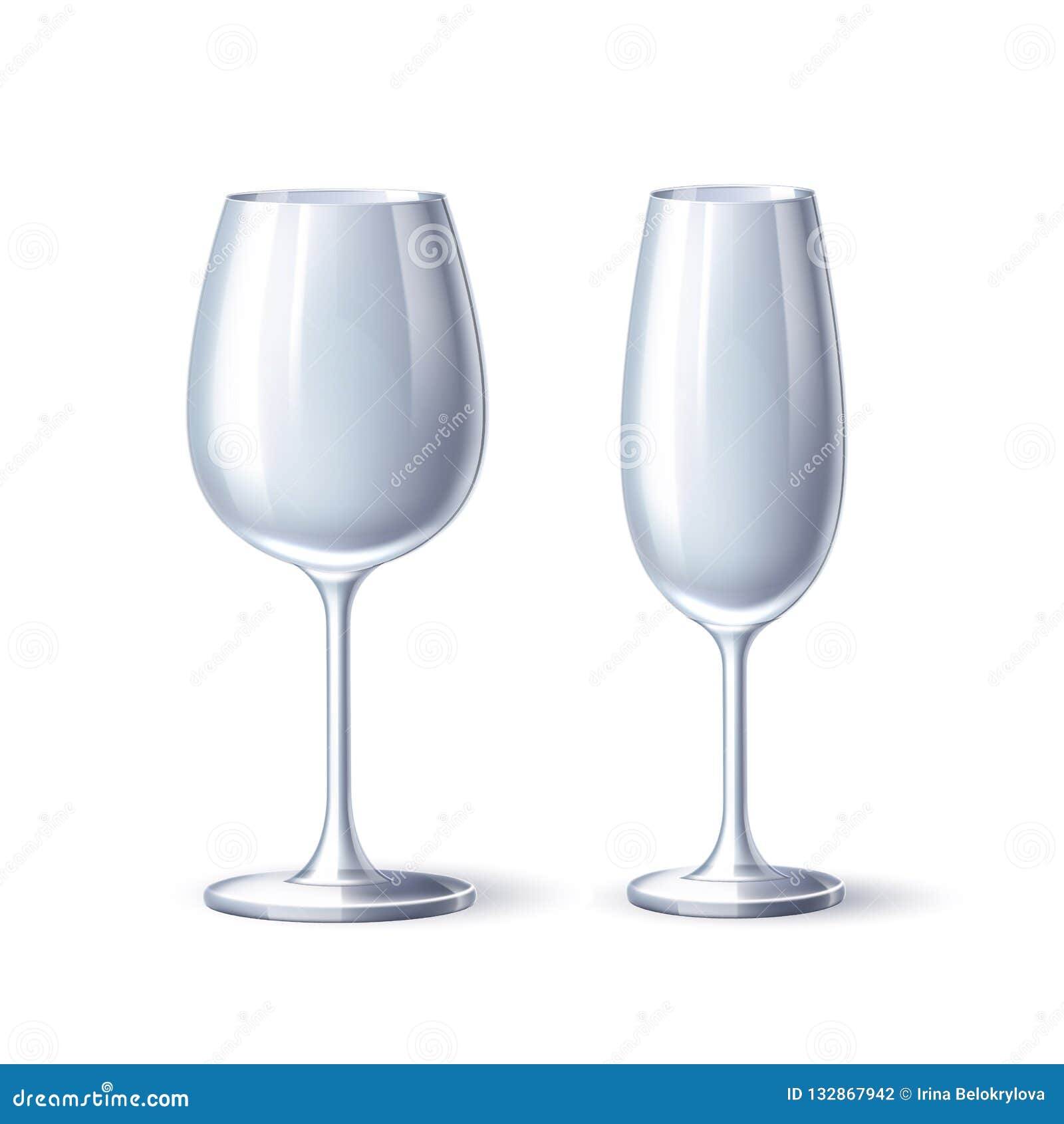 Download Vector Wineglass Champagne Glass White Mock Up Stock Vector - Illustration of graphic ...