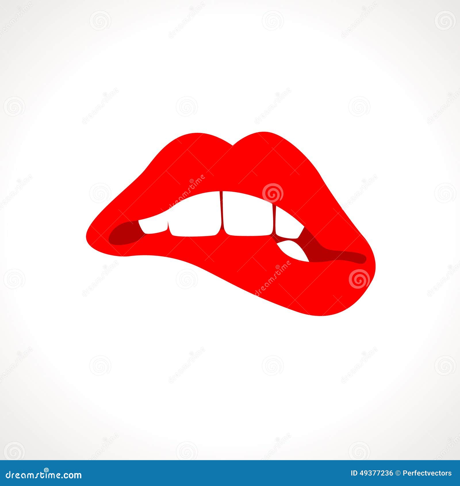  woman biting lips popart 