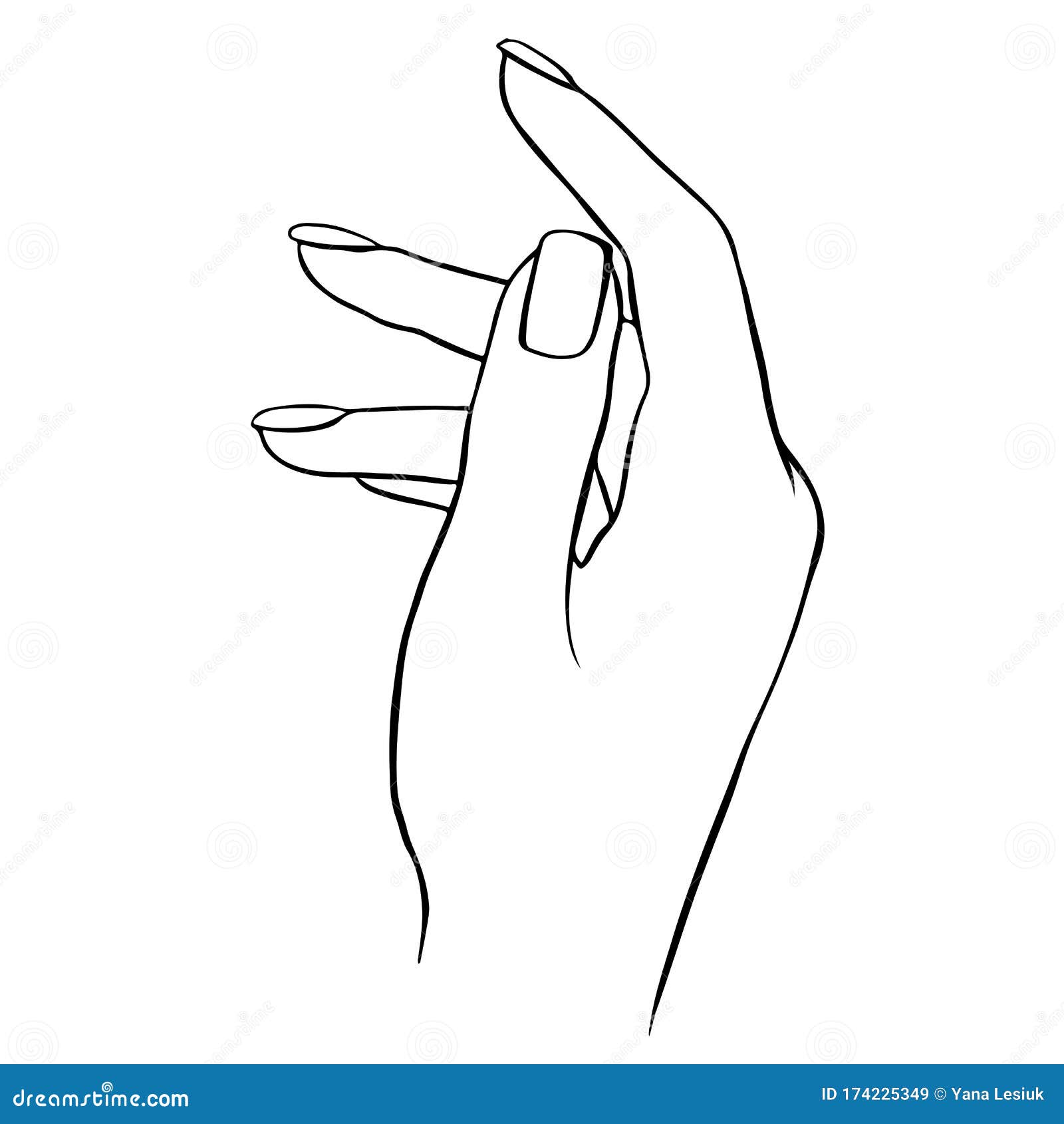 Hand Outline PNG and Hand Outline Transparent Clipart Free Download. -  CleanPNG / KissPNG