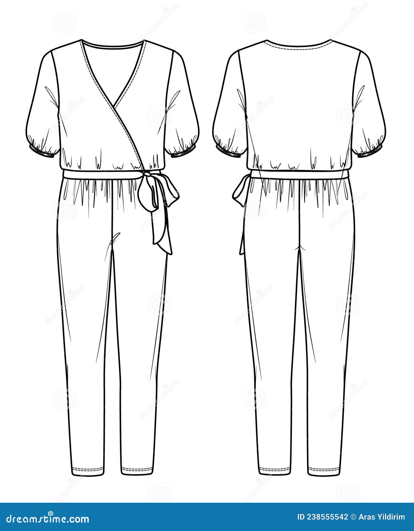 Jumpsuit sketch hires stock photography and images  Alamy