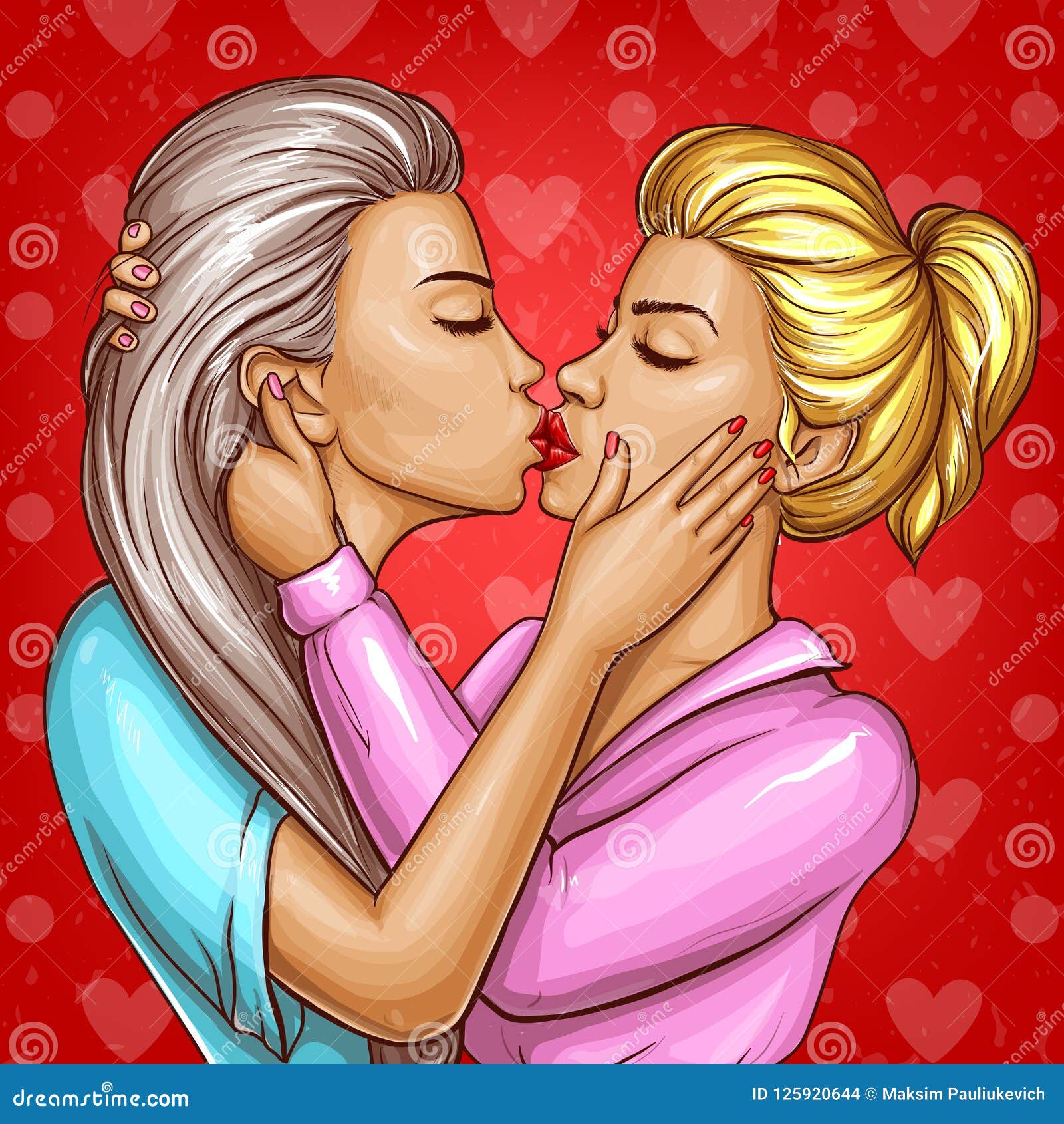 Hot Lesbian Kiss Girls Kissing