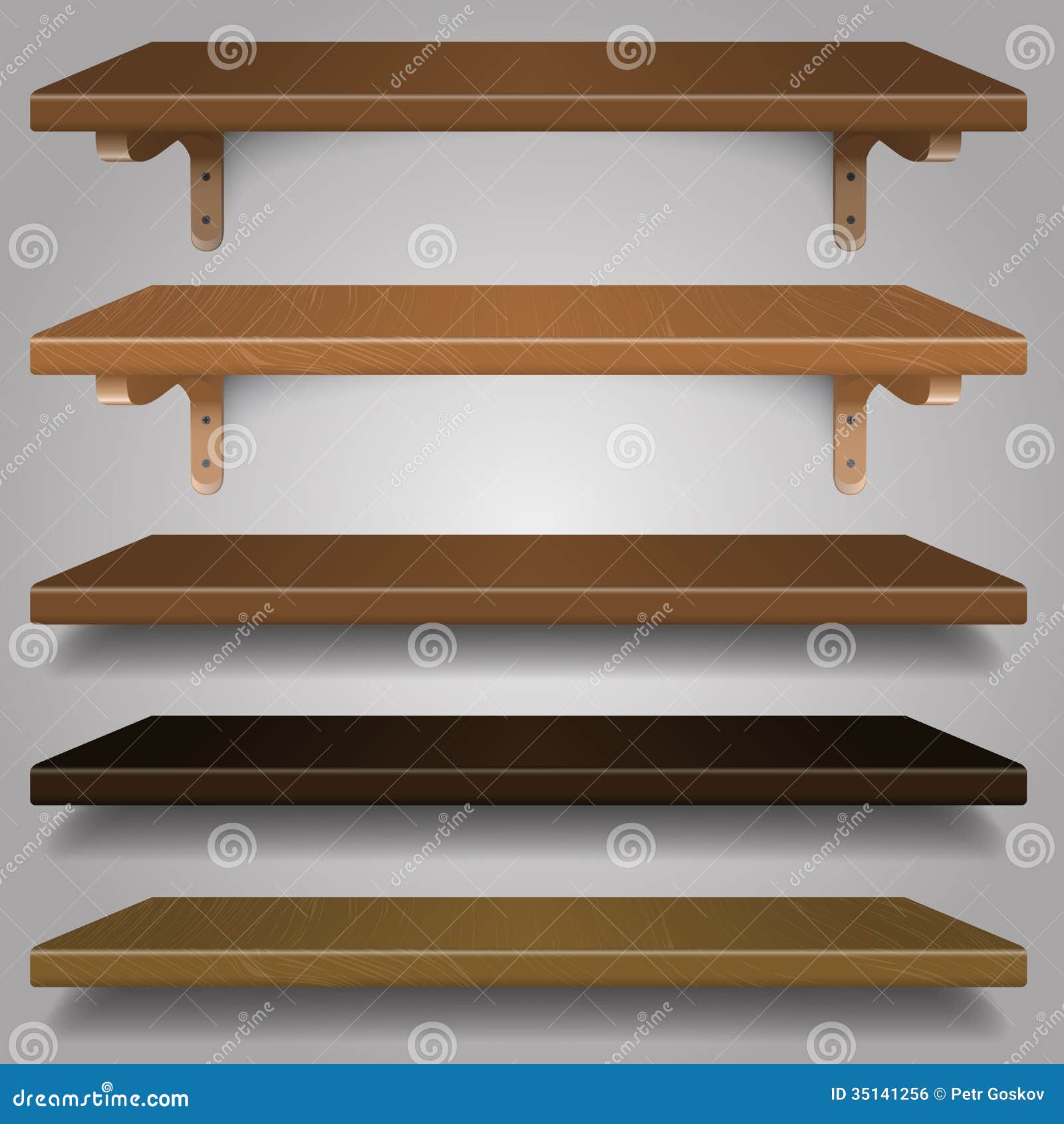 Vector - Wood Shelves, Royalty Free Stock Image - Image ...