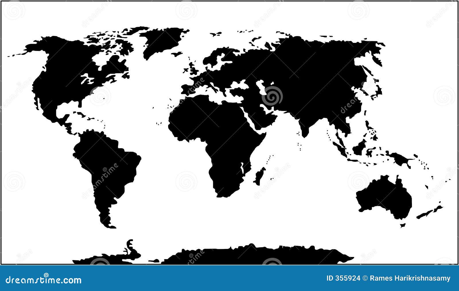  - world map (black and white)