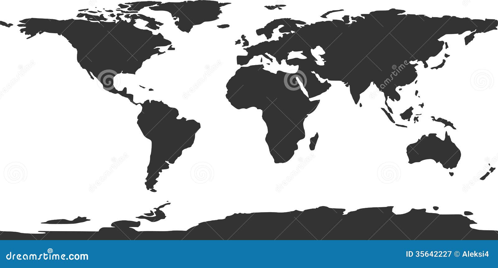 Vector world map stock vector. Illustration of oceania - 35642227