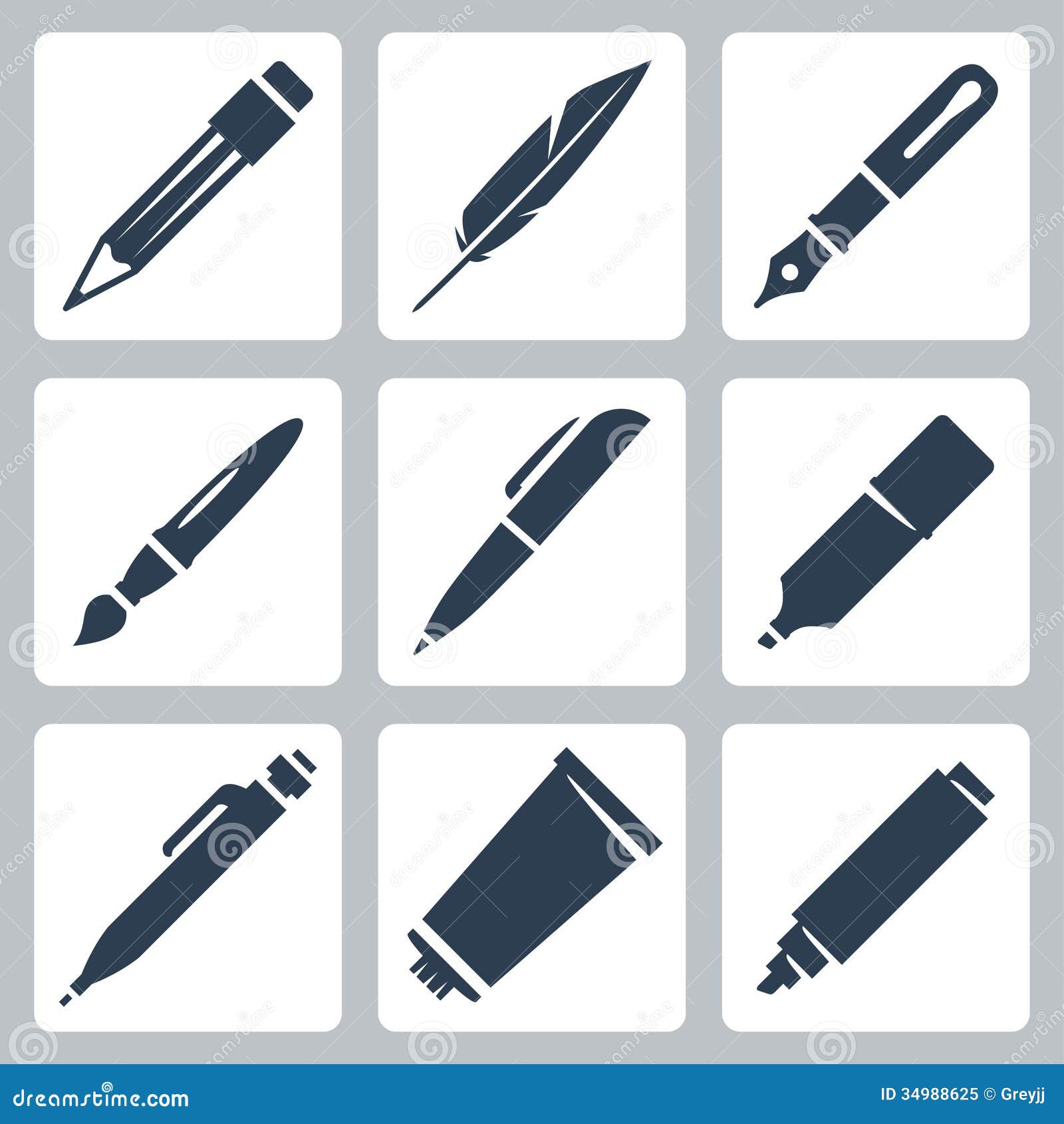 Drawing marker pen icon cartoon style Royalty Free Vector