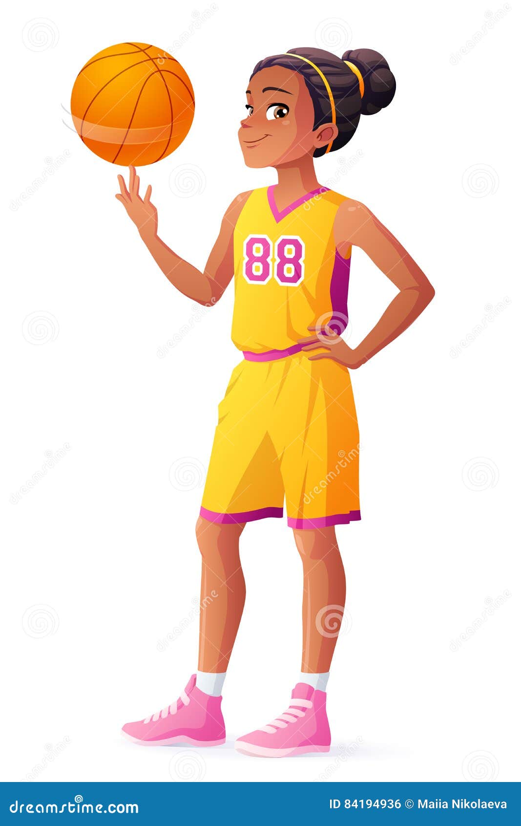 Girl Basketball Player Vector Stock Illustrations – 1,824 Girl